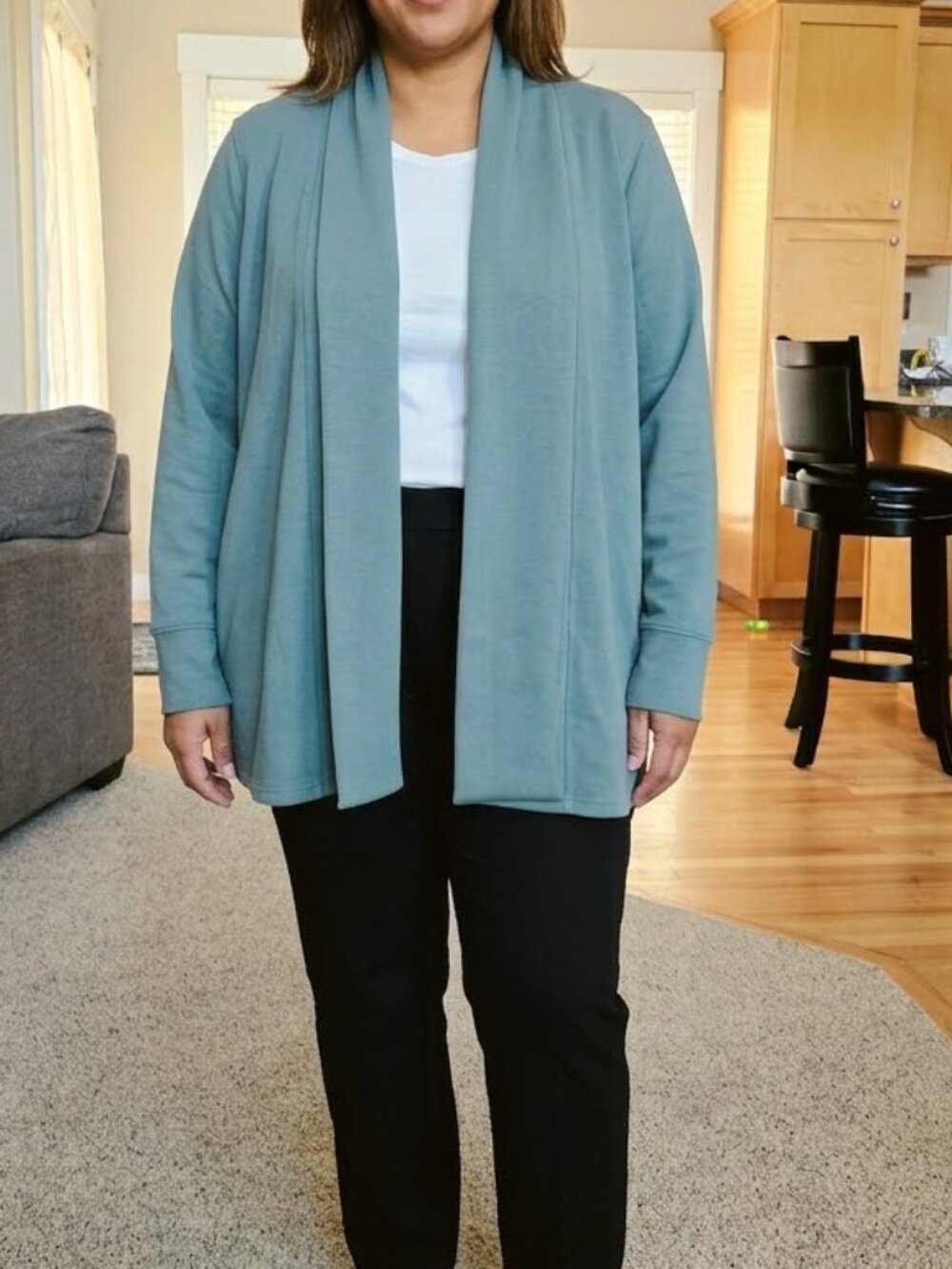 NWT Maurices sz XL sage open front knit cardigan/jacket